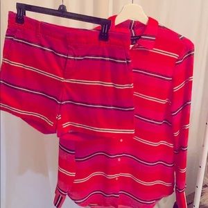 Strips to strike a pose .